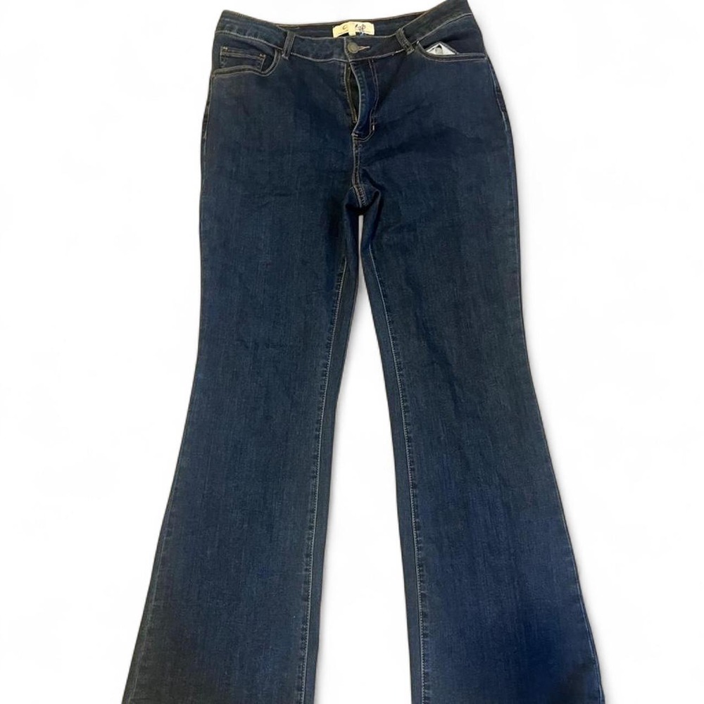 Charlie navy blue flare jeans size 10